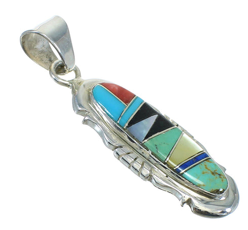 Southwest Multicolor Genuine Sterling Silver Pendant MX65537